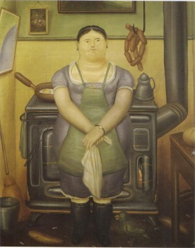 Fernando Botero Painting - La doncella Fernando Botero